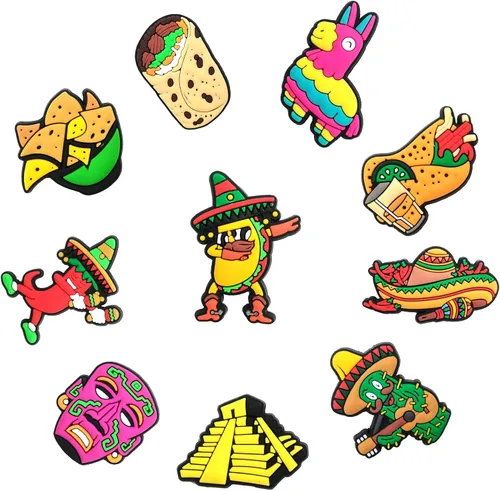 Vista 4 de Funny Cartoon Anime Shoe Charms Decoration For Clogs Sandals,PVC Garden Shoe Accessories,Unisex Adults Teens Kids Party Favor