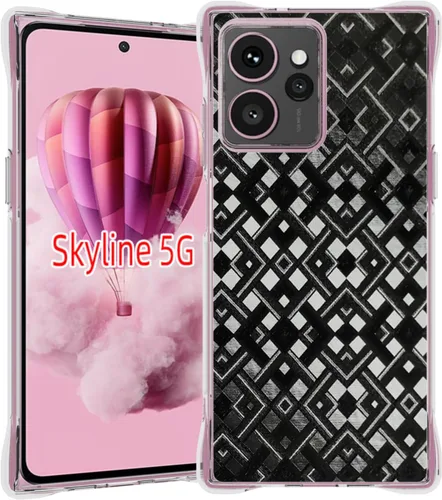 Vista 17 de Aroepurt Boost Mobile Celero 5G SC 2024 - Funda compatible con Boost Celero5G SC con protector de pantalla de vidrio templado, protección de grosor