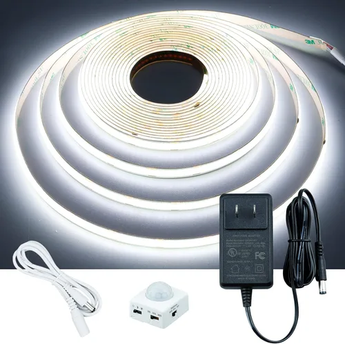 Vista 11 de GOMING Tira de luz LED COB con sensor de movimiento, 16.4 pies
