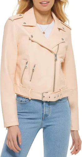 Vista 2 de Levi's Women's Belted Faux Leather Moto Jacket (Regular & Plus Size)