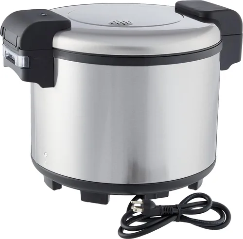 Vista 3 de Sunpentown SC-5400S - Olla arrocera resistente de acero inoxidable para 35 tazas