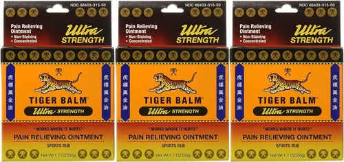 Vista 2 de Tiger Balm Ungüento para aliviar el dolor, Sports Ultra, 1.76 oz (50 g) - Tamaño profesional - Rub deportivo ultra fuerte - Alivio de la inflamación
