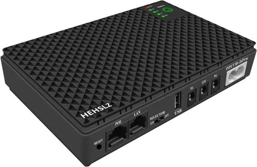 Vista 3 de Mini UPS DC 10400mAh batería de reserva y protector de sobretensiones Fuente de alimentación ininterrumpida para router módem USB Mini UPS 5V/9V/12V