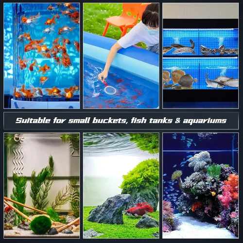 Vista 8 de UPETTOOLS Piedra de aire nano para pecera, burbujeador de acuario de 2 pulgadas, difusor de oxígeno disuelto ultra alto, aireador de oxígeno