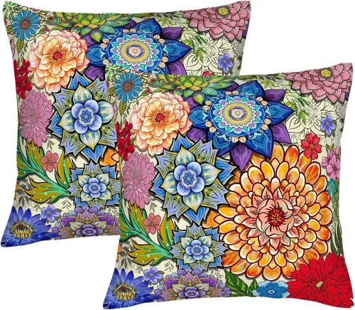Vista 12 de Fundas de Almohada Decorativas de Rayas Blancas y Negras 18x18 pulgadas, Juego de 2, Patrón Moderno de Lino Arte Abstracto Estilo Boho, Fundas