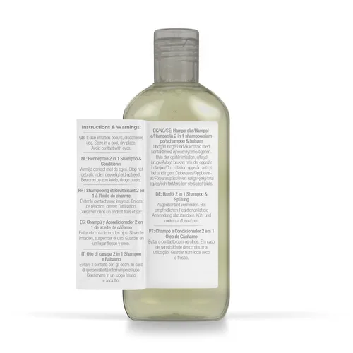Vista 3 de DR ORGANIC - Champú y acondicionador 2 en 1 de aceite de cáñamo para cabello fino, para hombres y mujeres, natural, vegano, libre de crueldad, sin