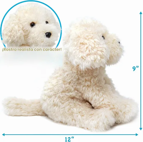 Vista 2 de TigerHart Luka The Labradoodle - Peluche de Animal de Peluche Perro Labradoodle de 12 pulgadas