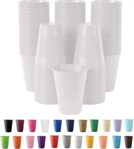 Vista 36 de Party Solids Vasos de plástico negros - 12 onzas, paquete de 100