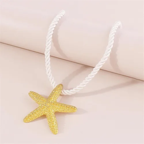 Vista 6 de Harry and Henry Collar de estrella de mar para mujer, aretes de estrella de mar de oro, collar con colgante de estrella de mar, aretes de tuerca
