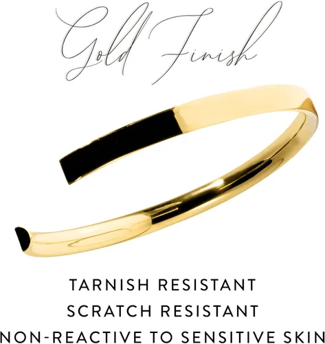 Vista 5 de Stella Valle Lip Bracelet - 18K Gold and Rhodium Cuff Bracelet in the Shape of Lips with Swarovski Crystals - You Leave Your Mark on Me