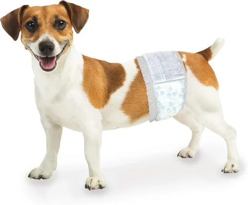 Vista 6 de Four Paws Wee-Wee - Envolturas desechables para perros machos, XS/S X-Small/Small Masculino Envolturas