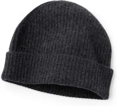 Vista 15 de Fishers Finery Sombrero con puños acanalados de cachemira 100% pura para hombre; ultra felpa