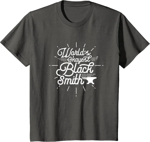 Vista 33 de Blacksmith Blacksmithing Forge Metalsmith Forging T-Shirt Asphalt Grey