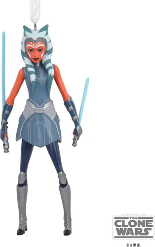 Vista 6 de Hallmark Star Wars: The Clone Wars Ahsoka Tano Adorno de Navidad