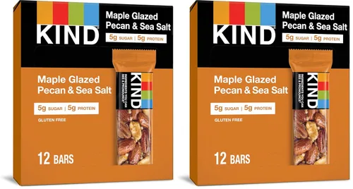 Vista 14 de KIND Barras de nueces, almendras, caramelo y sal marina, aperitivos saludables, sin gluten, bajas en azúcar, 0.21 onzas de proteína, 12