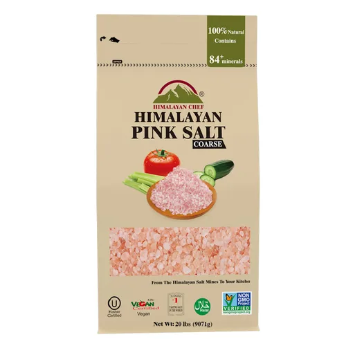 Vista 11 de Himalayan Chef - Sal rosa del Himalaya, grano fino, bolsa de 2 libras