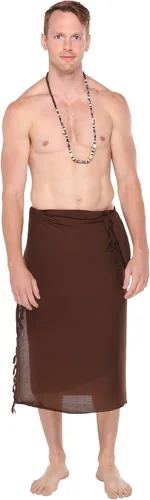 Vista 13 de 1 World Sarongs Pareo para hombre con motivo tradicional Negro