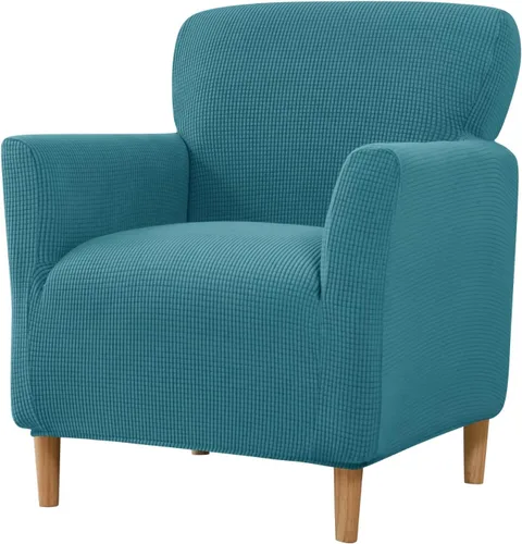 Vista 13 de HAOYONG - Funda elástica de terciopelo para silla de banquete, fundas para sillas de 1 pieza, fundas para sillones de sofá, funda suave para sillón