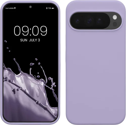 Vista 253 de kwmobile Funda Compatible con Google Pixel 6 Pro - Funda de Teléfono de Silicona TPU con Acabado Suave - Azul Caribe