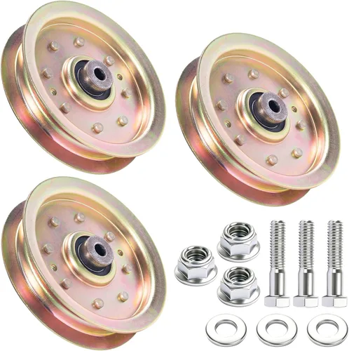 Vista 10 de Polea tensora plana 753-08171 956-04129 para Cub Cadet Parts RZT 50 Poleas de accionamiento de cubierta de cortacésped Troy Bilt LTX1050 GT54 RZT42