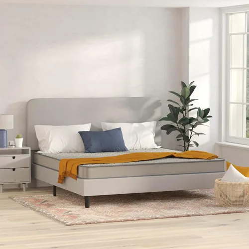 Vista 11 de Flash Furniture Capri Comfort Sleep - Colchón híbrido de resortes interiores y espuma de 6 pulgadas en una caja, colchón híbrido de resortes