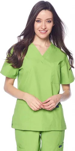 Vista 2 de Dagacci - Uniforme médico para mujeres y hombres, camisas médicas