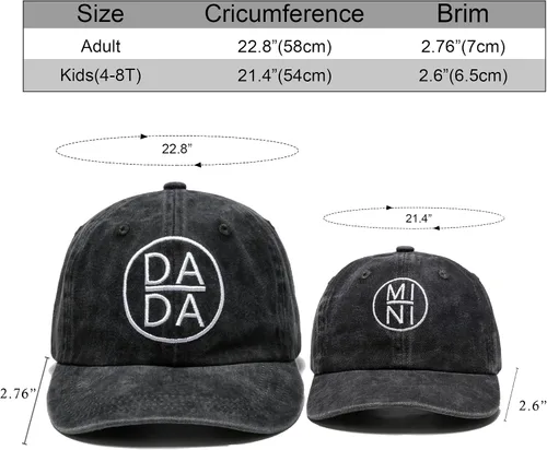 Vista 6 de Baseball Cap for Men Women Adjustable Hat