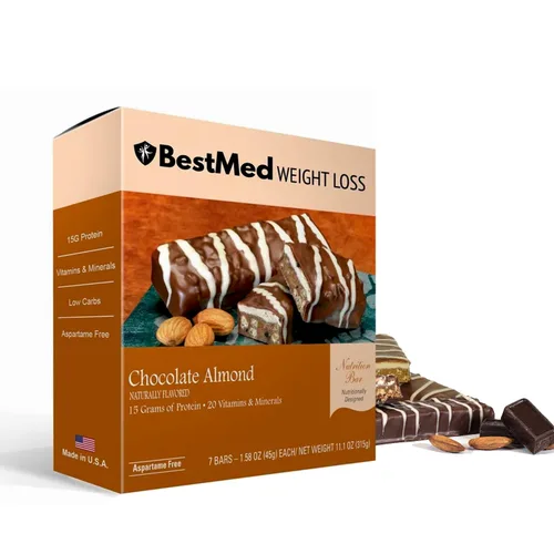 Vista 13 de BestMed - Barra de proteínas – 0.55 onzas de proteína, baja en carbohidratos, baja en azúcar, alta fibra, baja en calorías, barra nutricional