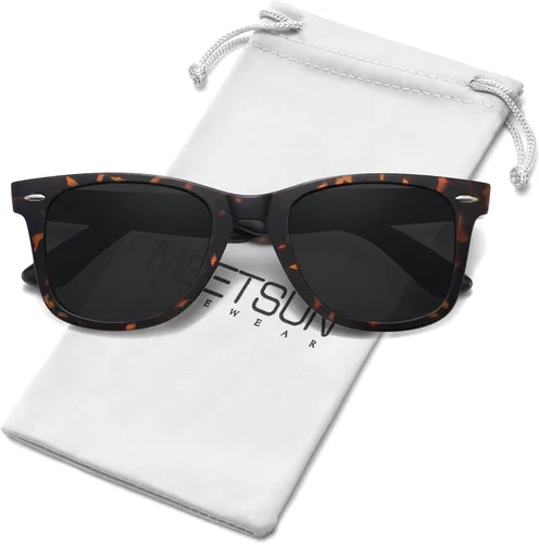 Vista 99 de MEETSUN Polarized Sunglasses for Women Men Classic Retro Square Frame Driving Sun Glasses UV Protection