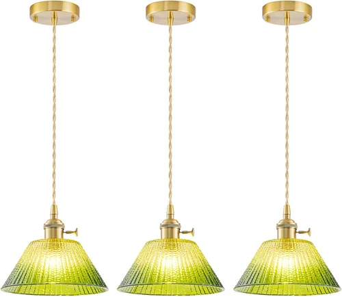 Vista 18 de Paquete de 2 luces colgantes para isla de cocina, lámparas colgantes ajustables de cristal, luces colgantes negras mate, isla de cocina, iluminación