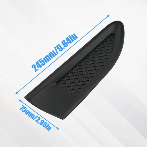 Vista 6 de JERBOR 2 rejillas de ventilación laterales de automóvil para Ford Taurus 2013-2019, calcomanías decorativas, alerón de ABS, rejilla de orificio