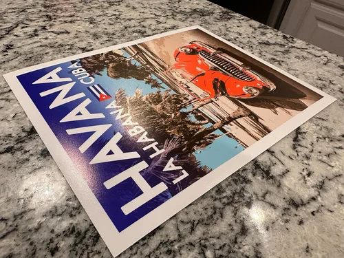 Vista 7 de GO SEE DESIGN Póster de viaje estilo vintage Havana Cuba - 8 x 10 - 12 x 18 - 18 x 24 - 24 x 36 / 4 x 6 pulgadas, impresión artística estilo WPA La