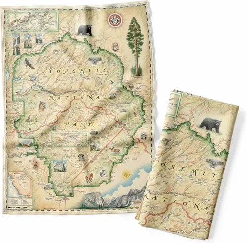Vista 17 de Xplorer Maps 1000 Islands Map - Toalla decorativa de harina para cocina, 100% algodón, 18 x 24 pulgadas