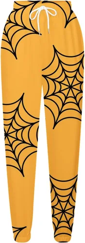 Vista 3 de Pantalones deportivos para mujer activos para mujer, pantalones deportivos relajados con lazo cintura alta elástica con cordón ajustable casual