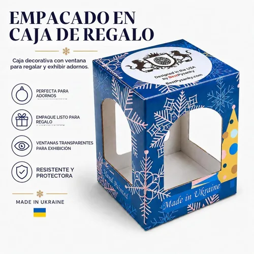 Vista 4 de Plaza Mayor, Madrid, España, Bola de Cristal Adorno de Navidad 4 Pulgadas