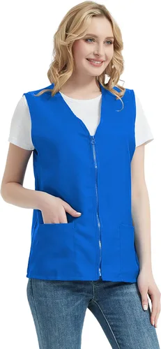 Vista 4 de TOPTIE Chaleco de actividades voluntarias para adultos, uniforme de supermercado, chaleco de trabajo