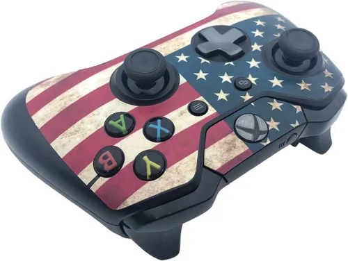 Vista 3 de Vinilo Skin Sticker Protector para Microsoft Xbox One Controller Joystick USA American Flag