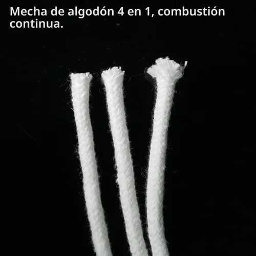 Vista 3 de Piezas de repuesto redondas de 10 pies para lámparas de aceite de 1/8 pulgadas (0.157 in) para lámparas de queroseno pequeñas