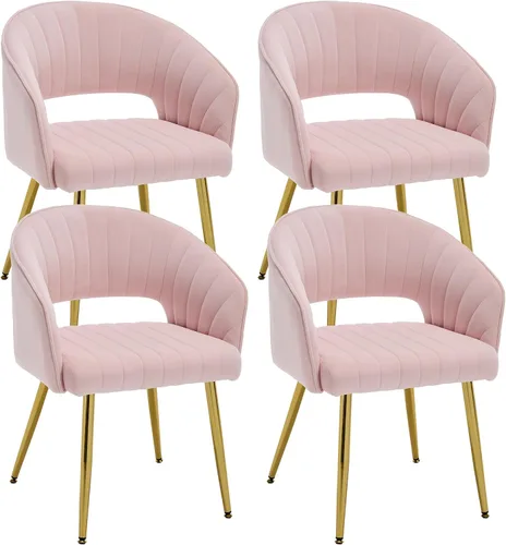 Vista 19 de KCC Silla de Escritorio Moderna de Terciopelo Sillón de Acento Tapizado Sillas Copetudas Sillas de Comedor, Sillas de Tocador Copetudas Silla