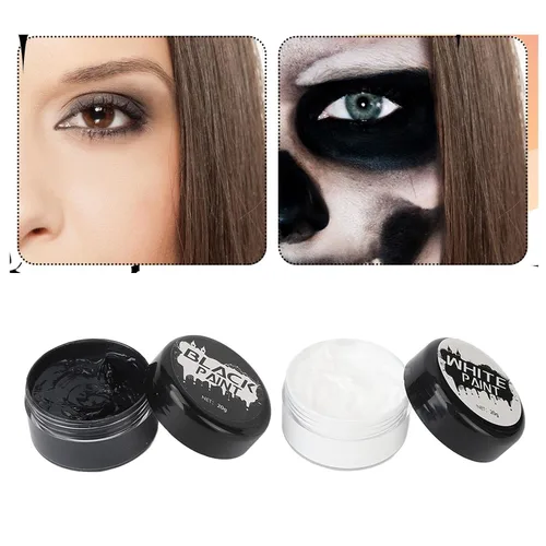 Vista 3 de GOWENIC Juego de regalo de pintura facial de Halloween de 2 piezas
