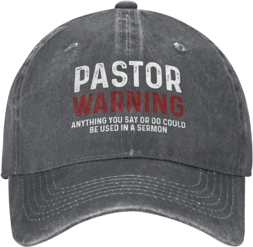 Vista 15 de Regalos de agradecimiento para pastores, regalos para pastores para hombres, sombrero de advertencia para pastor, gorra de advertencia para pastor