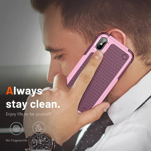 Vista 318 de Jeylly Funda para iPhone SE/Funda para iPhone 5S, Exterior de Plástico Duro que Absorbe Golpes + Interior de Silicona de Goma Defensor contra