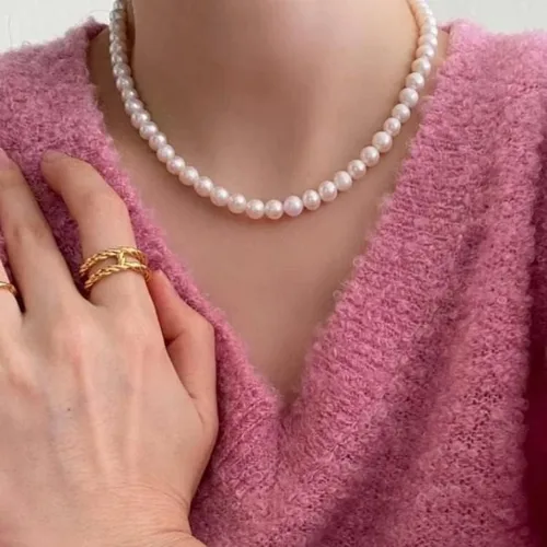 Vista 3 de PURELOVE Collar con dije de corazón de rosa con inicial para mujeres, niñas, madre, hija, novia, día de San Valentín, aniversario, día de la madre