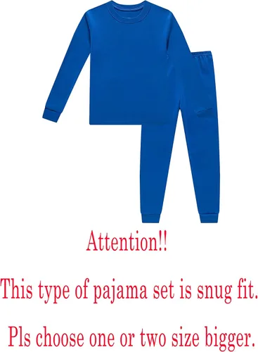Vista 2 de KikizYe Pijama de manga larga para niños pequeños