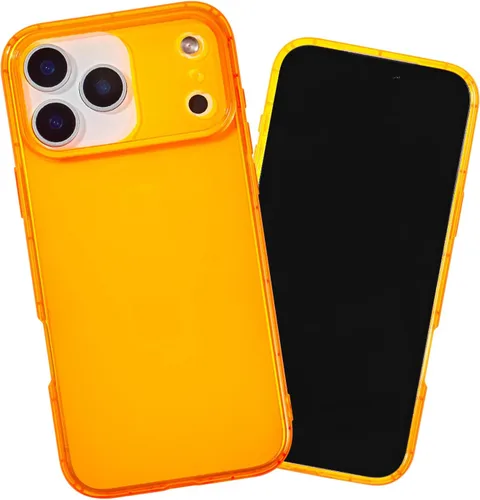 Vista 15 de SteepLab Neon Highlighter - Funda para iPhone 12 Pro Max, funda Grippy Jelly con bolsillos protectores de aire (amarillo neón llamativo)