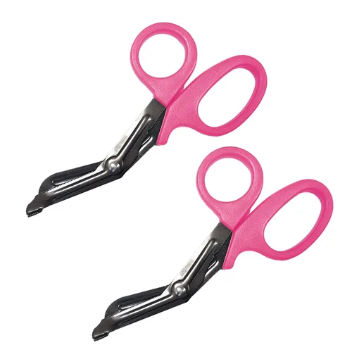 Vista 8 de Ever Ready First Aid Tijeras De Vendaje En Autoclavable Titanio Bonded 7 1/4" Bent - Olive Green