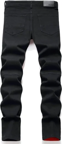 Vista 2 de AITITIA - Jeans rasgados de ajuste estándar para hombre