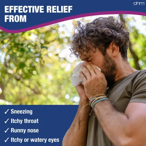 Vista 3 de Ohm Medicina para la alergia, fexofenadina de 180 mg (150 unidades) tabletas antihistamínicas sin somnolencia 24 horas para alivio de alergias