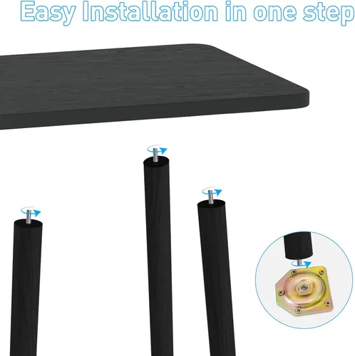 Vista 4 de Mini mesa auxiliar – Mesa auxiliar pequeña para espacios pequeños, mesa auxiliar rectangular para sala de estar, dormitorio, oficina, decoración
