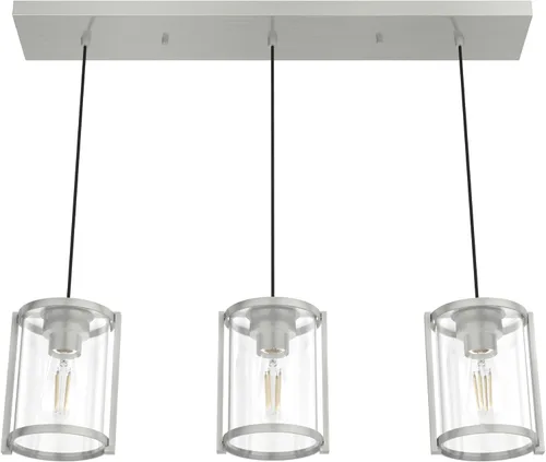 Vista 8 de Hunter - Astwood 19138 - Luz de racimo grande, regulable, estilo enjaulado, forma lineal, para dormitorios, cocinas, comedor, salas de estar